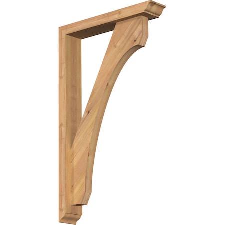 Ekena Millwork Legacy Traditional Smooth Bracket w/ Offset Brace, Western Red Cedar, 3 1/2"W x 18"D x 30"H BKT0402X18X30LEC01SWR